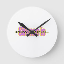 Motivational Wall Clock – Minimalist Inspirational ラウンド壁時計