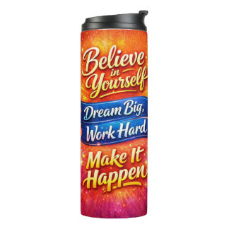 Motivational Water Bottle with Positive Quotes タンブラー