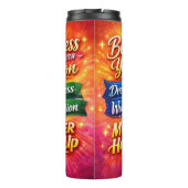 Motivational Water Bottle with Positive Quotes タンブラー (裏面)