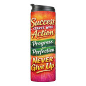 Motivational Water Bottle with Positive Quotes タンブラー (回転右)