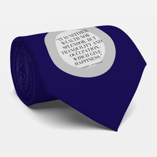 Motivational Wealth and Happiness Quote Tie ネクタイ (ロール)