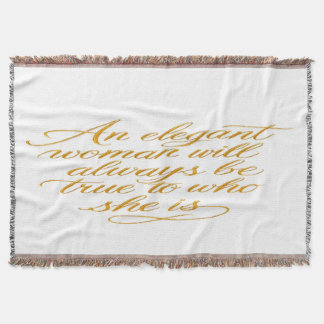 Motivational Women's Quote Blanket スローブランケット