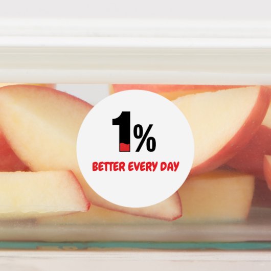 Motivational words -1% Better Every Day ラベル (貼付)