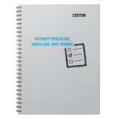 Motivational words -  Discipline,  ノートブック (正面)