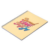 Motivational words "Spread Love, Share Joy" ノートブック (左側)