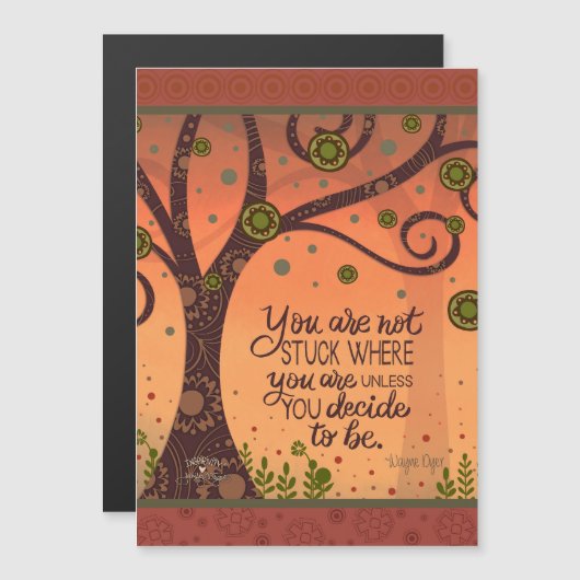 Motivational You Are Not Stuck Magnetic Card (正面/裏面)