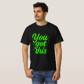 Motivational You Got This Luxury Gold Typography Tシャツ (正面フル)
