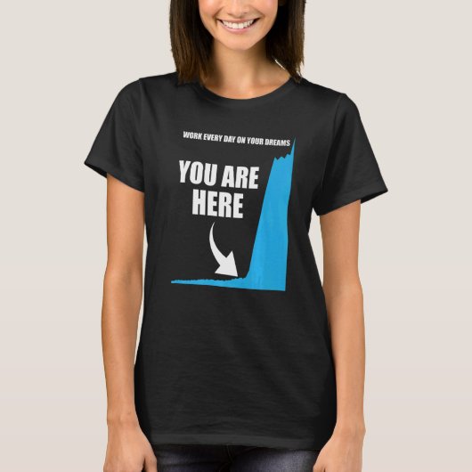 Motivational Your are here Success Motivation Tシャツ (正面)