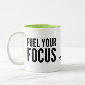 MOTIVATIONALISM© Fuel Your Focus_ ツートーンマグカップ (左)