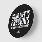 MOTIVATIONALISM© PRECIOUS_ ラウンド壁時計 (傾斜)