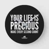 MOTIVATIONALISM© PRECIOUS_ ラウンド壁時計 (正面)