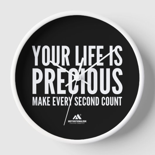 MOTIVATIONALISM© PRECIOUS_ 壁時計 (正面)