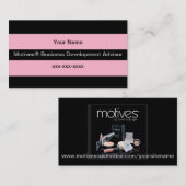 Motives®の化粧品のディストリビューターの名刺 名刺 (正面/裏面)