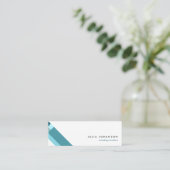 motivo geométrico minimalista moderno azul スキニー名刺 (スタンド正面)