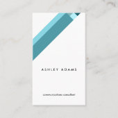 motivo geométrico minimalista moderno azul 名刺 (正面)