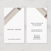 motivo geométrico minimalista moderno marrón 名刺