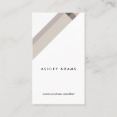 motivo geométrico minimalista moderno marrón 名刺 (正面)