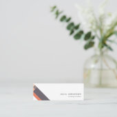 motivo geométrico minimalista moderno morado スキニー名刺 (スタンド正面)