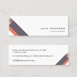 motivo geométrico minimalista moderno morado スキニー名刺