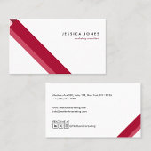 motivo geométrico minimalista moderno rojo 名刺