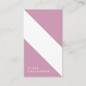 motivo geométrico minimalista moderno rosa 名刺 (正面)