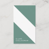 motivo geométrico minimalista moderno verde 名刺 (正面)