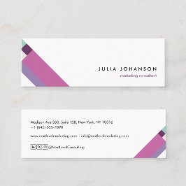 motivo geométrico minimalista moderno violeta スキニー名刺