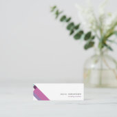 motivo geométrico minimalista moderno violeta スキニー名刺 (スタンド正面)