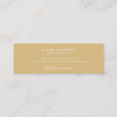 motivo geométrico moderno minimalista amarillo スキニー名刺 (裏面)