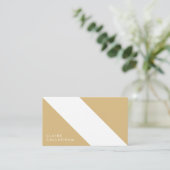 motivo geométrico moderno minimalista amarillo 名刺 (スタンド正面)