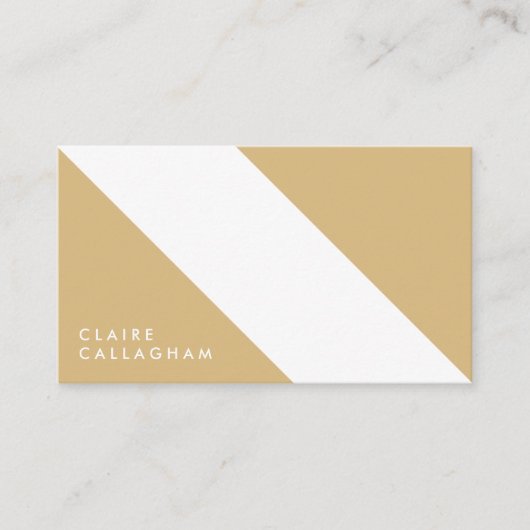 motivo geométrico moderno minimalista amarillo 名刺 (正面)