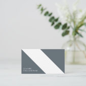 motivo geométrico moderno minimalista gris 名刺 (スタンド正面)