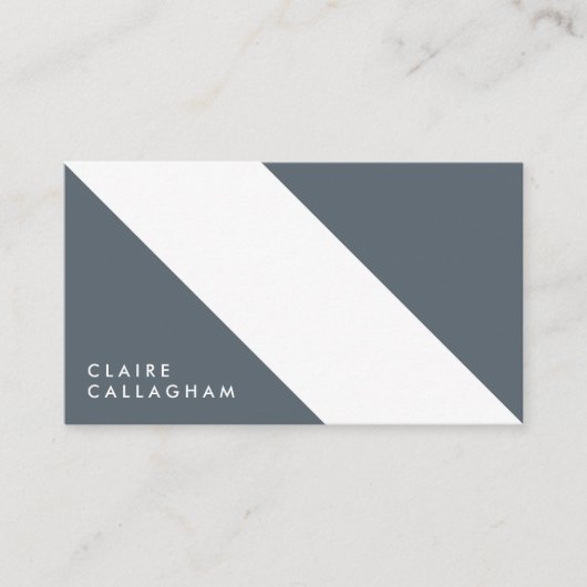 motivo geométrico moderno minimalista gris 名刺 (正面)