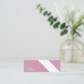 motivo geométrico moderno minimalista rosa  スキニー名刺 (スタンド正面)