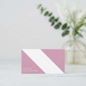 motivo geométrico moderno minimalista rosa 名刺 (スタンド正面)