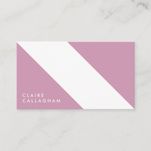 motivo geométrico moderno minimalista rosa 名刺 (正面)