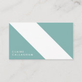 motivo geométrico moderno minimalista turquesa 名刺 (正面)