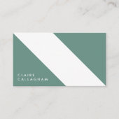 motivo geométrico moderno minimalista verde 名刺 (正面)