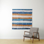 Motley Patchwork rug from denim jeans fabric, top  タペストリー (インサイチュ(横))