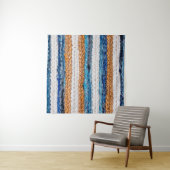 Motley Patchwork rug from denim jeans fabric, top  タペストリー (インサイチュ)