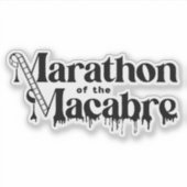 MOTM24ステッカー – 白に黒のロゴ シール (正面)