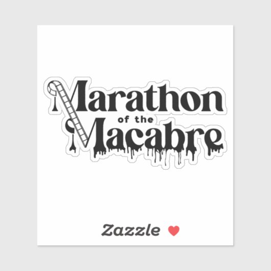 MOTM24ステッカー – 白に黒のロゴ シール (シート)