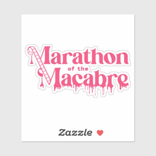 MOTM24ステッカー – 白のピンク シール (シート)