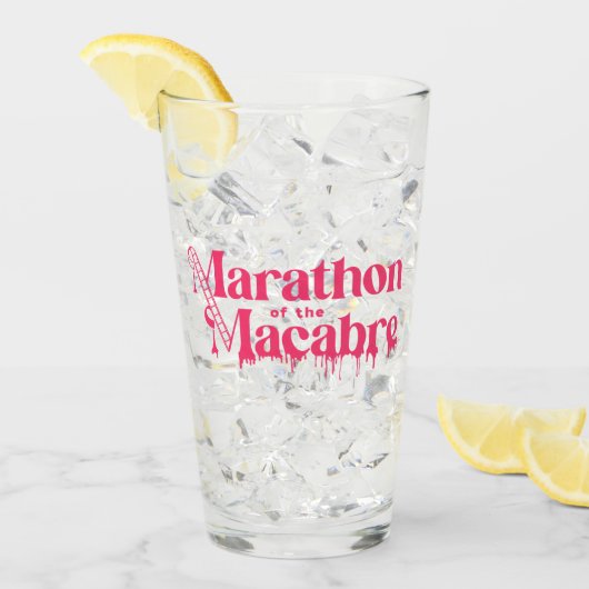 MOTM24ピントガラス – ピンク タンブラーグラス (アイス正面)