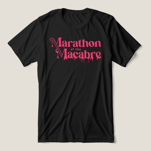 MOTM24ロゴユニセックスシャツ – ブラックのピンク トライブレンドＴシャツ (デザイン正面)