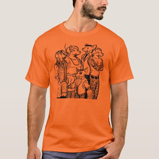 Motoの豚のような男らしいティー Tシャツ (正面)