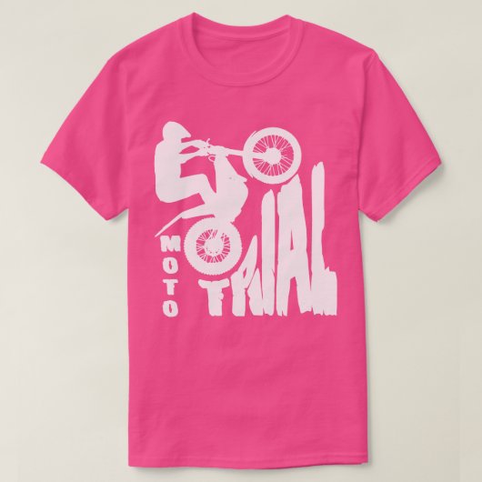 MotoトライアルトライアルバイクバイクTシャツ Tシャツ (デザイン正面)