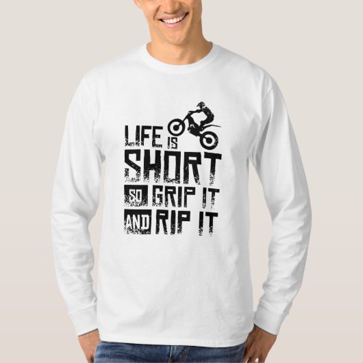 Motoトライアルバイク Tシャツ (正面)