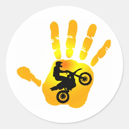 MOTO手SOL ラウンドシール (正面)