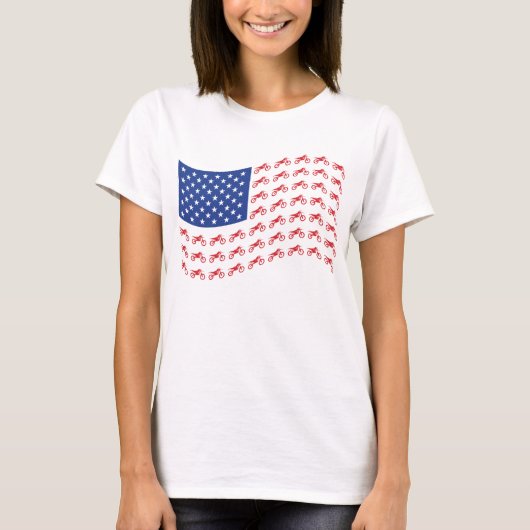 mOTO-cROSS-fLAG-wAVE Tシャツ (正面)